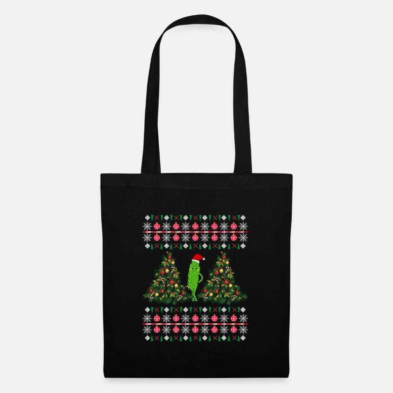 Frohe Weihnachtsidee Weihnachtsgeschenk - Stoffbeutel - Schwarz