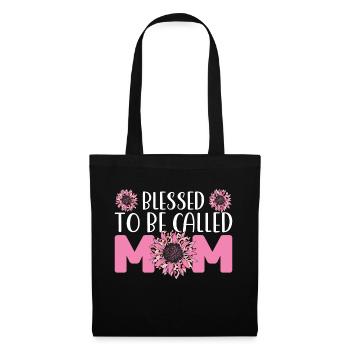 mother mum mom mum Geschenk - Stoffbeutel - Schwarz - Vorne