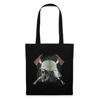 Pompiers - Sac en tissu - noir - Devant