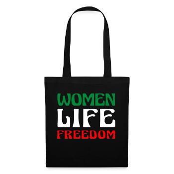 Liberté de vie des femmes - Femmes iraniennes mignonnes - Sac en tissu - noir - Devant