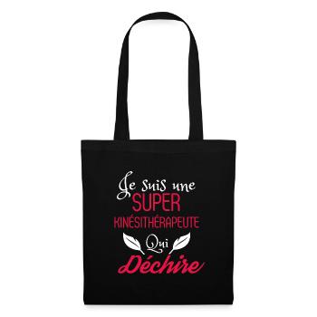 Super Kinésithérapeute qui Déchire - Sac en tissu - noir - Devant