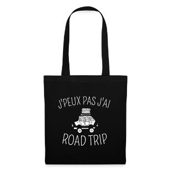 J'Peux pas j'ai Road Trip - Sac en tissu - noir - Devant