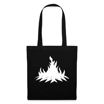 Campfire Camping Nature Forest Fire Outside 15 - Tote Bag - black - Front