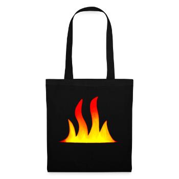 Campfire Camping Nature Falmmen Fire Flame 7 - Tote Bag - black - Front