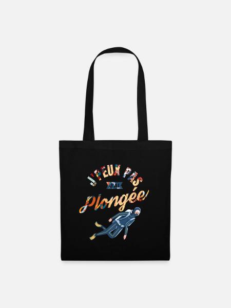 J'Peux pas j'ai Plongée - Sac en tissu - noir