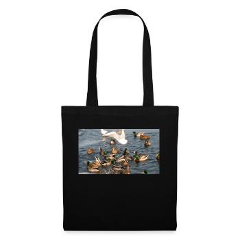Duck with family - Tote Bag - black - Front