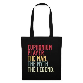 Euphonium Euphoniste Papa Proverbes Drôle - Sac en tissu - noir - Devant