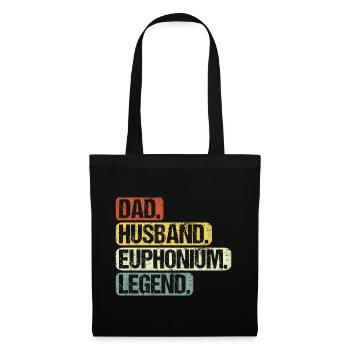 Euphonium Euphoniste Papa Proverbes Drôle - Sac en tissu - noir - Devant