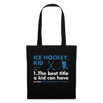 Sport Kid Definition Ice Hockey - Stoffbeutel - Schwarz - Vorne