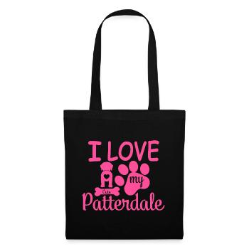 Patterdale Terrier Mama Mom Mistress I Love my - Tote Bag - black - Front