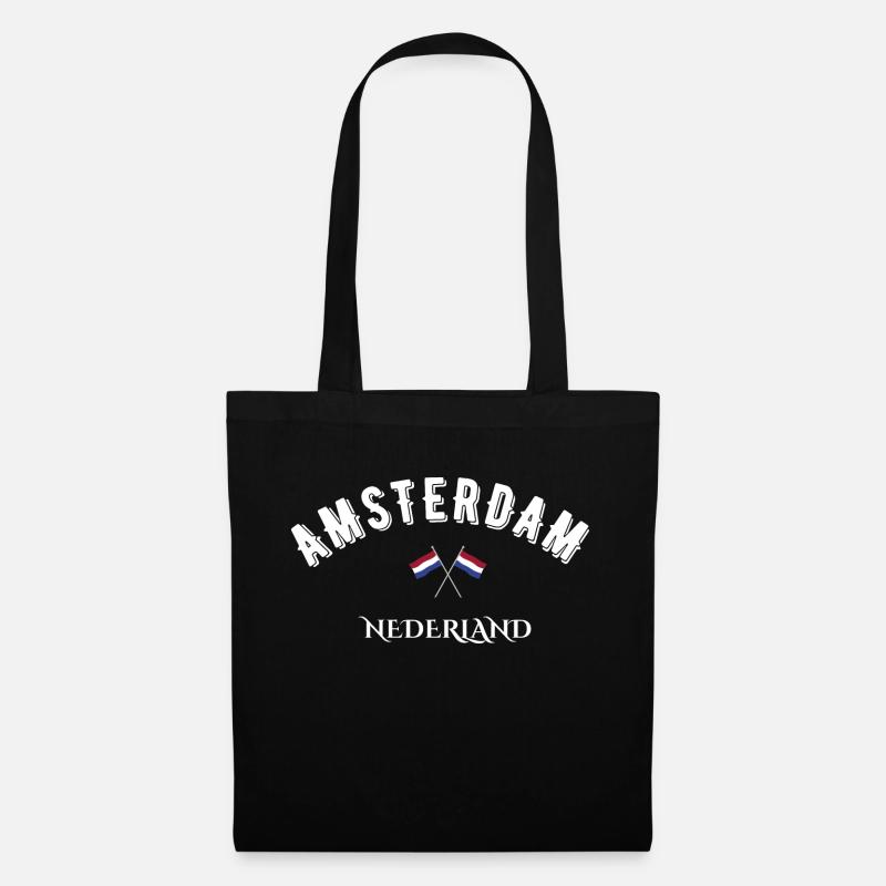 Amsterdam Nederland - Stoffbeutel - Schwarz