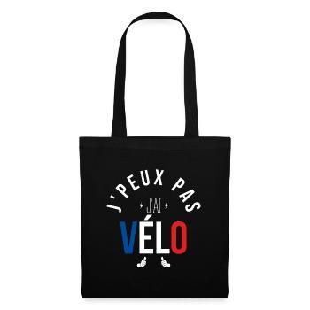 J Peux Pas J Ai Vélo - Sac en tissu - noir - Devant