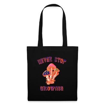 never stop black - Stoffbeutel - Schwarz - Vorne