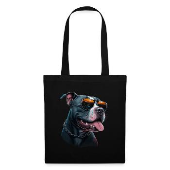 American Staffordshire Terrier - Sac en tissu - noir - Devant