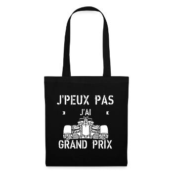J'peux pas j'ai grand prix - Sac en tissu - noir - Devant
