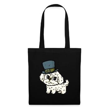 Hat Hut Dog Owner Pets Children Smaller - Tote Bag - black - Front