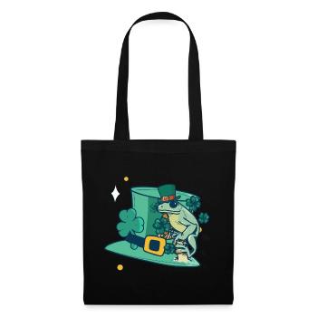 Hat Frog Lucky Charm Quark Amphibians Gift - Tote Bag - black - Front