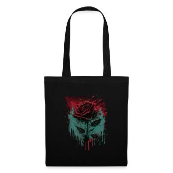 Rose - Sac en tissu - noir - Devant