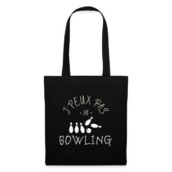 J'peux pas j'ai bowling - Sac en tissu - noir - Devant