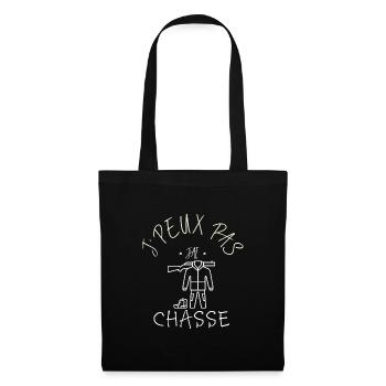 J'peux pas j'ai chasse - Sac en tissu - noir - Devant