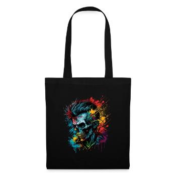 Apocalyptique Rainbow Punk Zombie - Sac en tissu - noir - Devant
