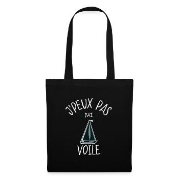 Cadeau J'peux Pas J'Ai Voile - Sac en tissu - noir - Devant