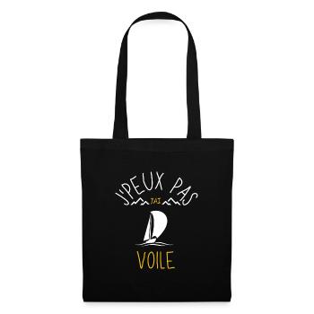 J'Peux Pas J'Ai Voile - Sac en tissu - noir - Devant