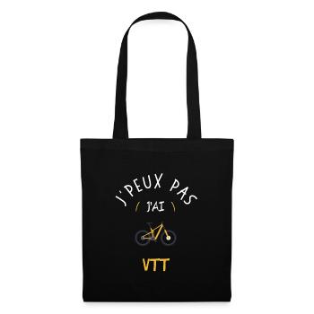 J'Peux Pas J'Ai VTT - Sac en tissu - noir - Devant