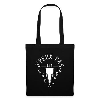 J'Peux Pas J'Ai Escalade - Sac en tissu - noir - Devant
