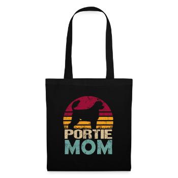 Chien d’eau portugais Portie PWD Maman Mama Maîtresse - Sac en tissu - noir - Devant