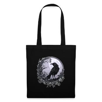 Corbeau - Sac en tissu - noir - Devant