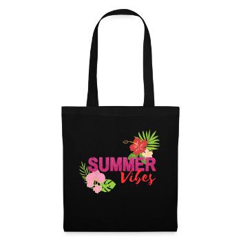 Summer Vibes - Stoffbeutel - Schwarz - Vorne