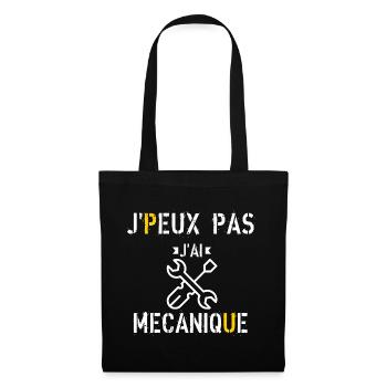 J Peux Pas J ai Mécanique - Sac en tissu - noir - Devant