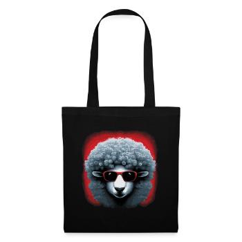 Flowerpower Sheep - Tote Bag - black - Front