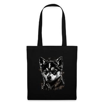 Husky puppy - Tote Bag - black - Front
