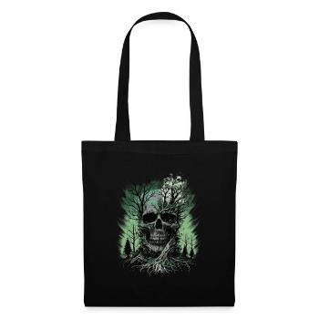 Forêt de crânes - Sac en tissu - noir - Devant