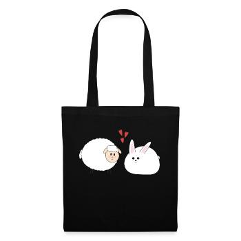 Rabbit and sheep, Easter - Tote Bag - black - Front