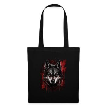 Husky Dog - Stoffbeutel - Schwarz - Vorne