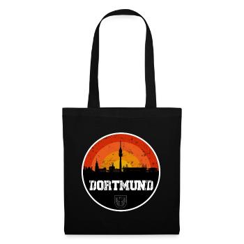 Dortmund Skyline - Stoffbeutel - Schwarz - Vorne