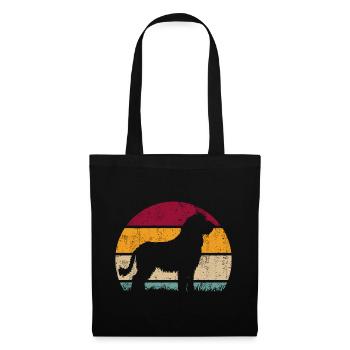 Komondor Hongrois Vintage Rétro - Sac en tissu - noir - Devant