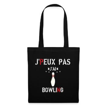 J Peux Pas J Ai Bowling - Sac en tissu - noir - Devant