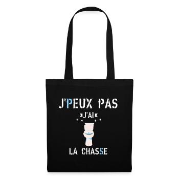 J Peux pas J Ai La Chasse - Sac en tissu - noir - Devant