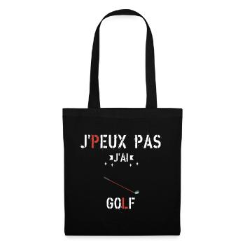 J Peux Pas J Ai Golf - Sac en tissu - noir - Devant