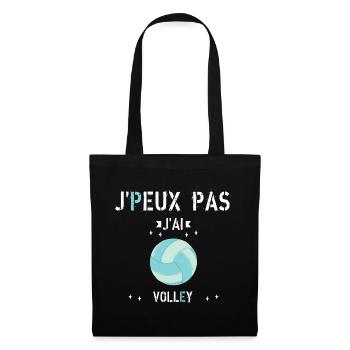J Peux Pas J Ai Volley - Sac en tissu - noir - Devant