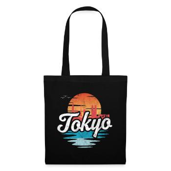 Tokio - Stoffbeutel - Schwarz - Vorne