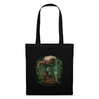 Drinking beer - Tote Bag - black - Front