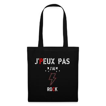 J Peux Pas J Ai Rock - Sac en tissu - noir - Devant
