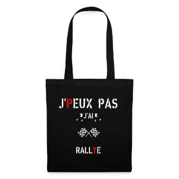 J peux pas j ai rallye - Sac en tissu - noir - Devant