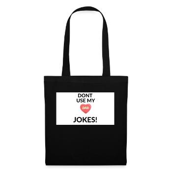Dad Jokes - Stoffbeutel - Schwarz - Vorne