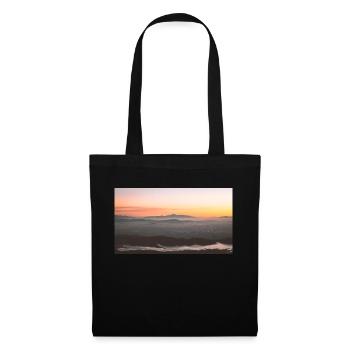 Morning glowing light on the summits of Kisavos - Tote Bag - black - Front